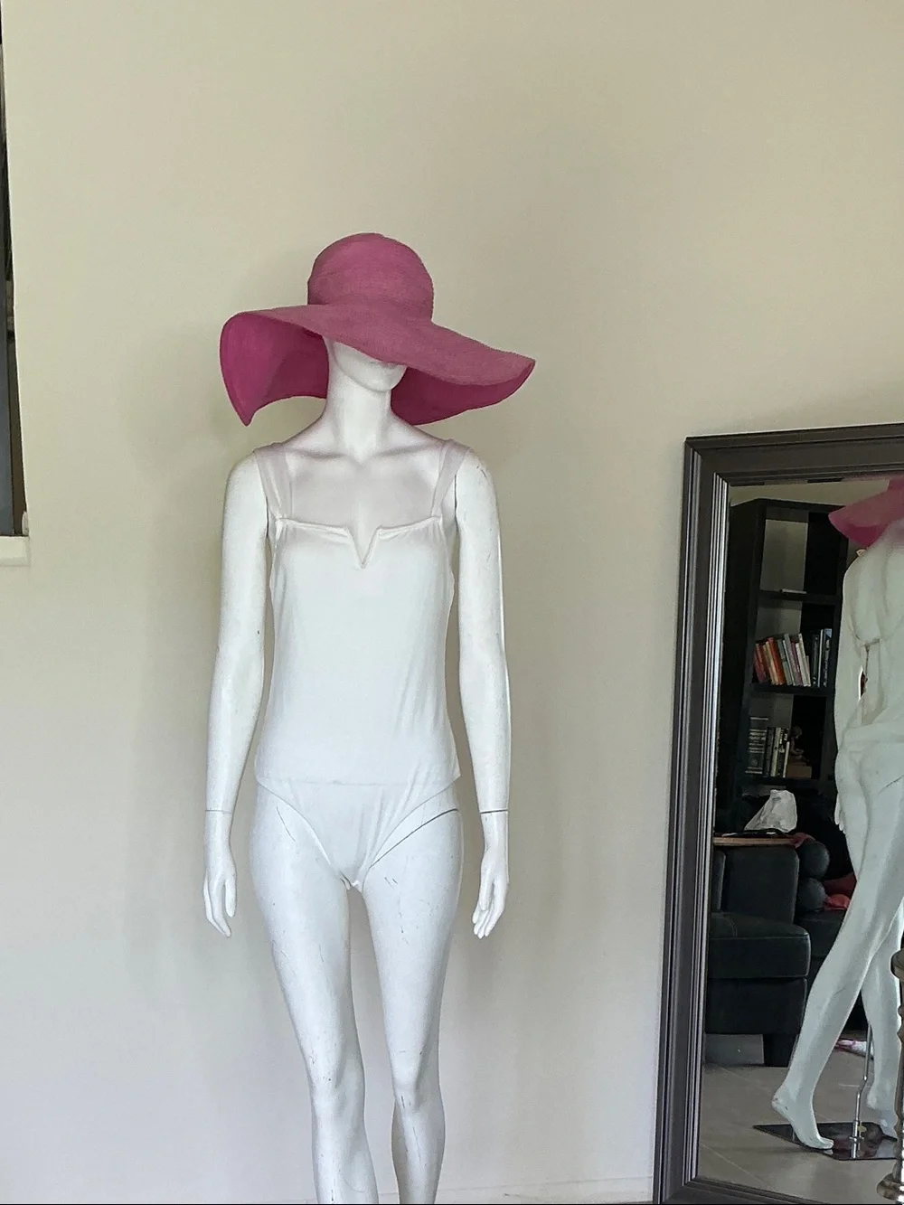 Wide Brim Pink Sun Hat - Women's Beach & Garden Hat